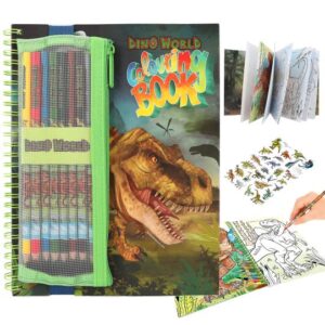 Dino World Colouring Book With Pencils