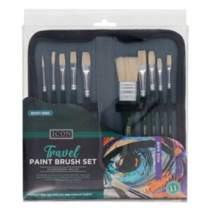 Travel Paint Brush Set Icon